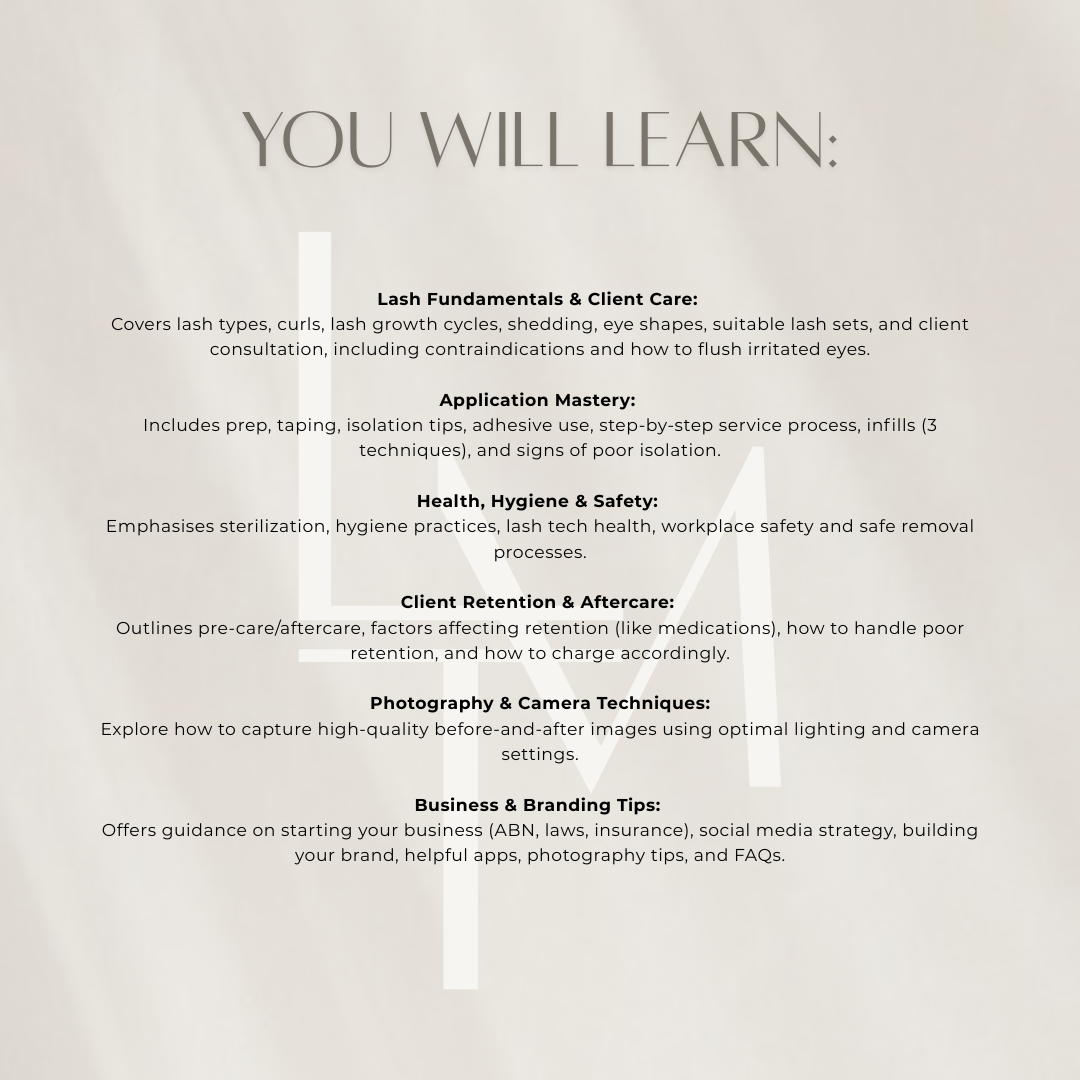 2 Day Intense Lash Volume Training