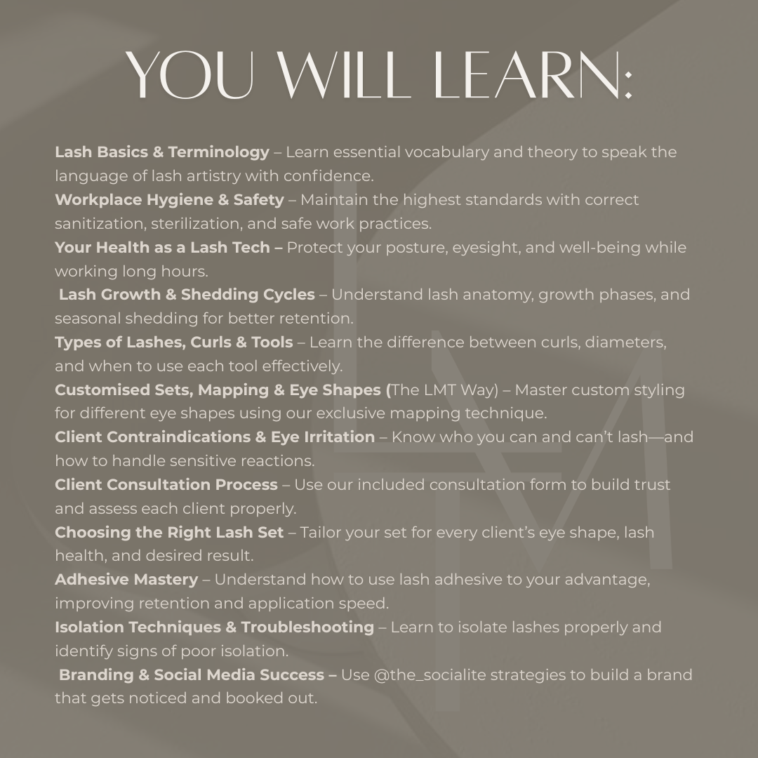 6 Day Lash Mastery Course