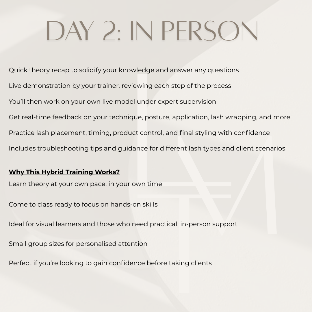 Vitamin Lash Lift Training - Prac & Online